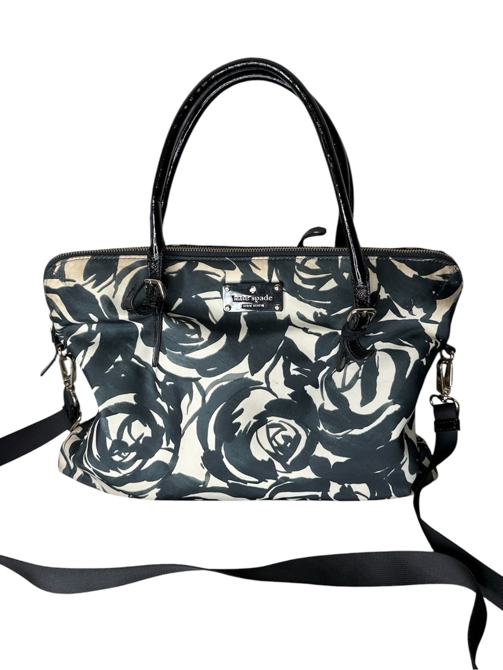 KATE SPADE Roseland Calista Floral Laptop Shoulder Bag Crossbody Strap *FLAW